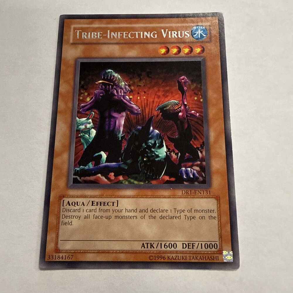 Konami Yu-Gi-Oh! TCG Tribe-Infecting Virus DR1-EN131 Rare Staple Vintage VLP
